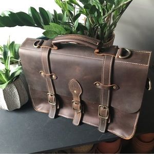 Portland Leather Goods Classic XL Messenger Bag in Canyon | NWOT